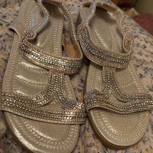 Elegant Rhinestone Embellished Sandals